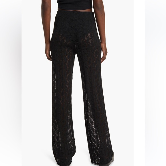 TOPSHOP flare open stitch pants cover up - Picture 1 of 6